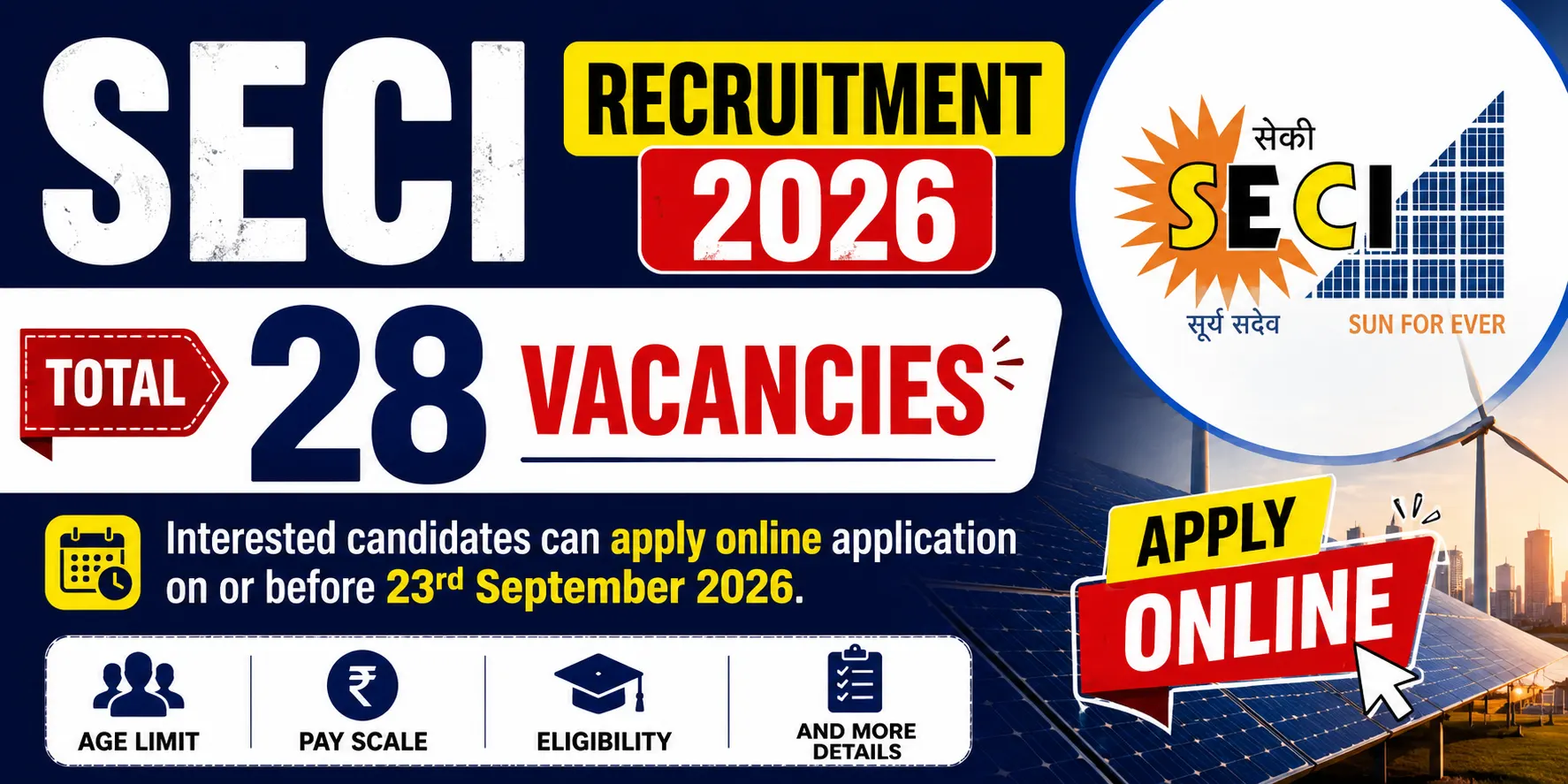 SECI Recruitment 2026 - Apply Online